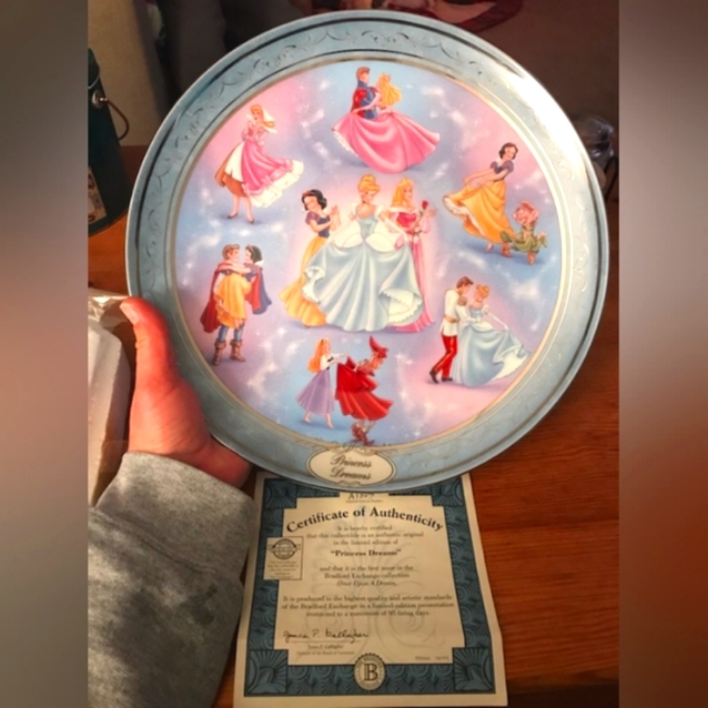 Disney's Once Upon a time(Princess Dreams 1st issue) collectible plates